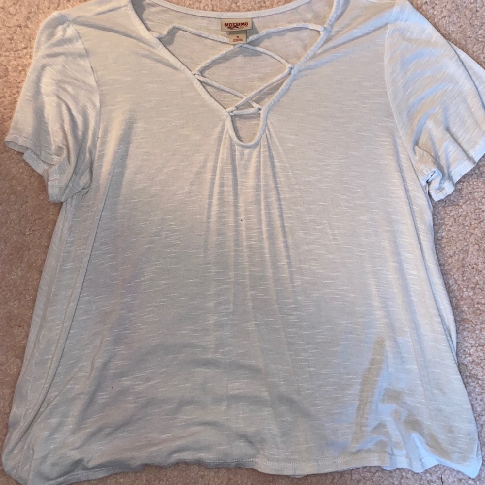 White flowy shirt